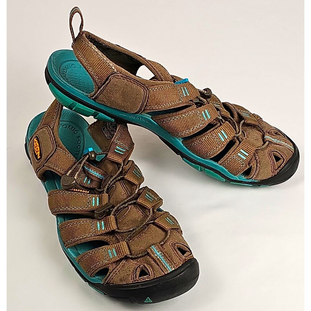 KEEN Clearwater CNX Women's Sandals US 9.5 Brown Teal Black 1010997